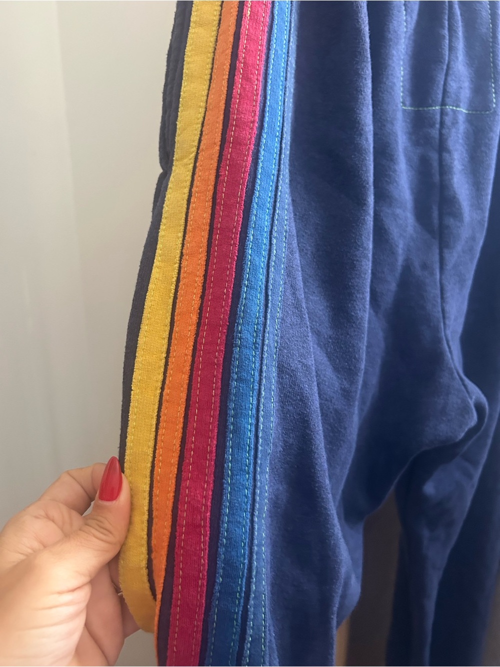Aviator Nation Navy Drawstring Joggers Size Large